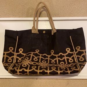 Black and Gold Tote Bag